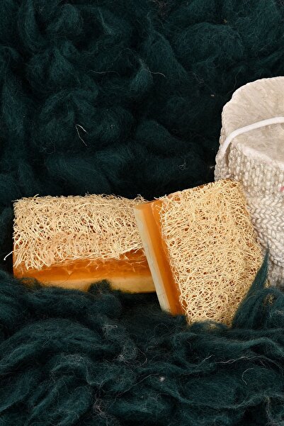 Şık Kalıp صابون حليب الحمار المصنوع يدويًا من ألياف اليقطين الطبيعية بنسبة 100%