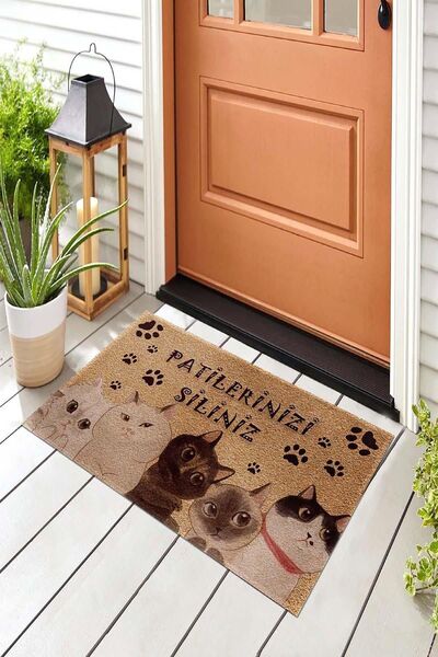 Evsebu Pienso Home Patilerinizi Siliniz Dekoratif Kapı Önü Paspası