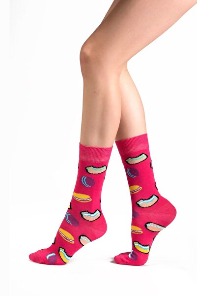 Ozzy Socks Γυναικείες κάλτσες 6' με ροζ οργανικό βαμβάκι χωρίς ραφή