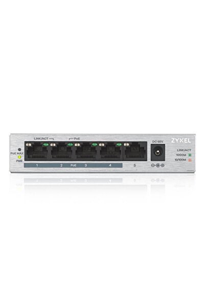 Genel Markalar ZYXEL GS1005HP 4GE PoE Port (60W), 1GE Uplink Switch