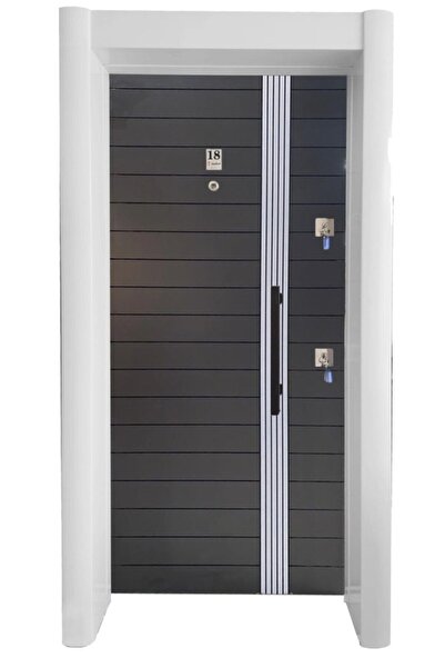 Tezdoor Çelik Kapı, Tırnaklı Sistem Çelik Kapı, Antrasit Kasalı Antrasit Düz ...