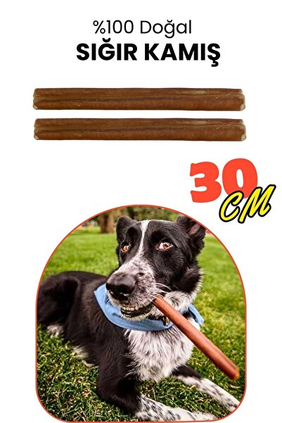 Havhav Doğal Içerikli Köpek Çiğneme Ödül Kemiği 2 Adet 30 Cm Büyük Boy Dana K...