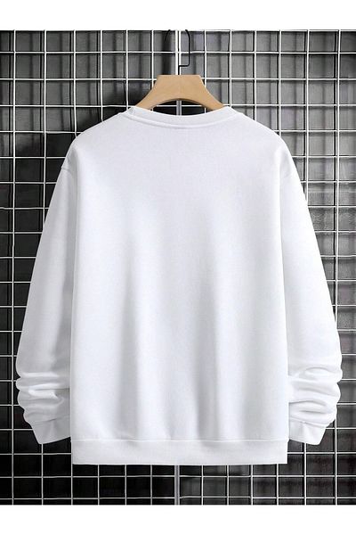 Deocept Hanorac oversize unisex - Imprimat Prezentare, Decolteu Crew
