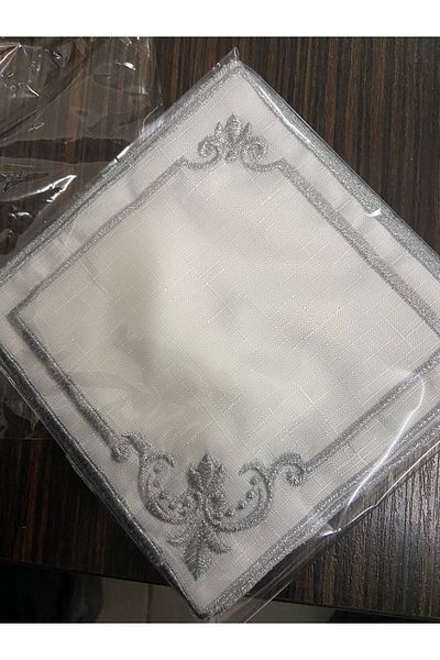 Çt Çeyizci Tekstil Servetel de prezentare, Servetel de cocktail, Servetel de prezentare lateral de cafea, Servetel de prezentare 6 bucati
