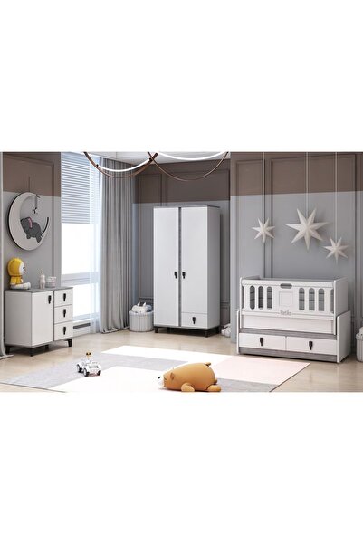 Afilli Rose Bebek Odası Takımı Berlin Beyaz
