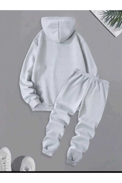 Deocept Чоловічий спортивний костюм King з принтом - штани, верх з капюшоном, oversize boyfriend