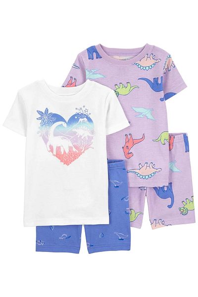Carter's Set of 4 Colorful Pajamas for Baby Girl - 1Q 514810
