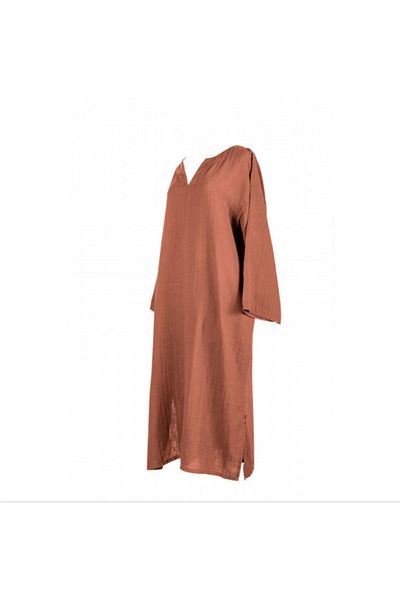 Havlu Denizi Ev Tekstil Ürünleri Brick Color Muslin Tunic Dress - Copy