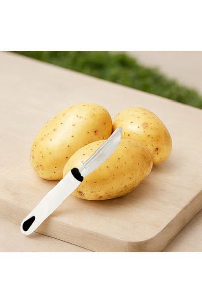 tg tek-iş global Stainless Steel White Fruit Vegetable Peeler - Multifunctional, Sharp Blade