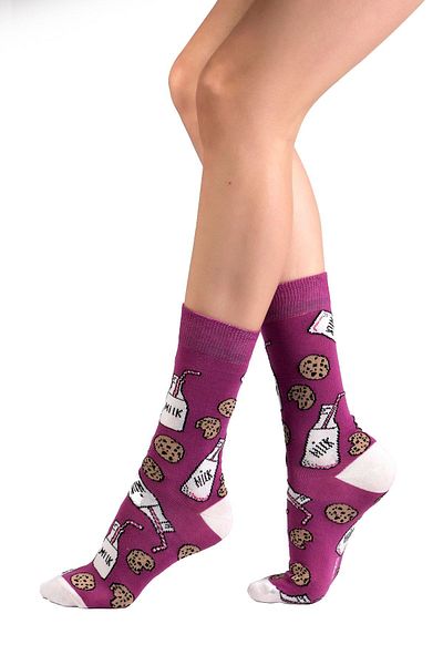 Ozzy Socks Дамски многоцветни шарени чорапи, комплект от 6 броя
