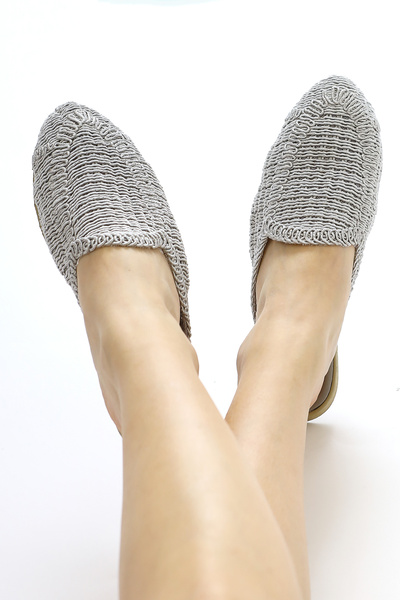 Limoya Προϊόν ευκαιρίας για γυναικείες παντόφλες Mary Jane Grey Knit