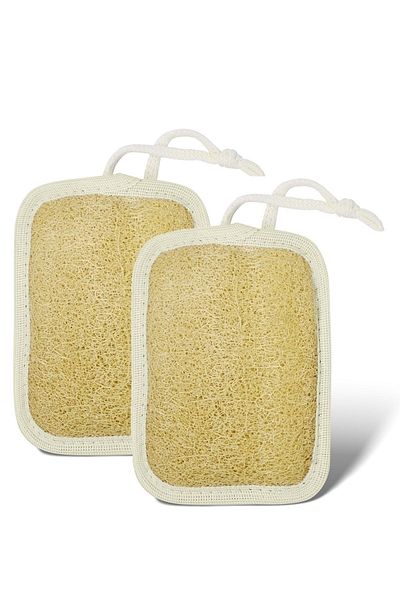 lamina 2-Piece Rectangular Loofah Pumpkin Fiber (2 Pieces)