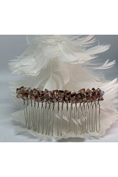 Grace Beauties مشبك مشط كريستال برونزي