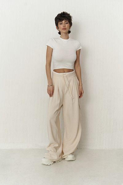 MAİ COLLECTİON Beigefarbene Gloria-Boxershorts mit Details