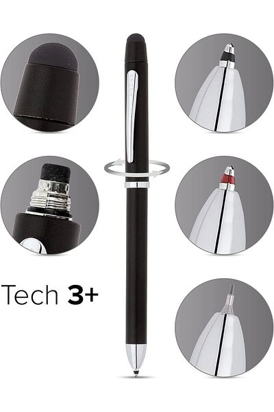 Cross Tech3 Black-chrome Multifunction Pen At0090-3