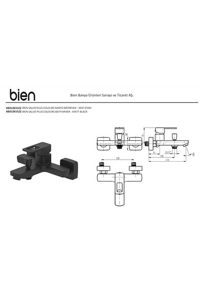 Bien Salvo Plus Matte Black Bathroom Faucet