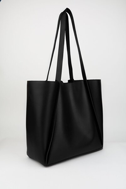 Vivaq Women's Kangaroo Black Puppy Foldable Suede Soft Leather Large Size Shopper Bag