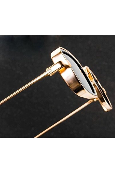 ANDİFLİ Unisex Metal Square Sunglasses