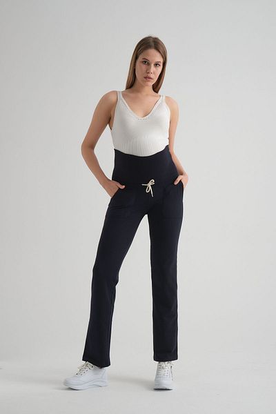 KATLİN MATERNİTY WEAR Pregnant Two Thread Cotton Sweatpants Comfortable Fit and Pipe Leg