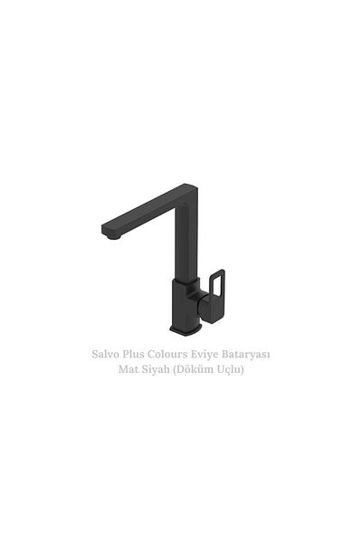 Bien Salvo Plus Matte Black Sink Mixer - Casting Spout