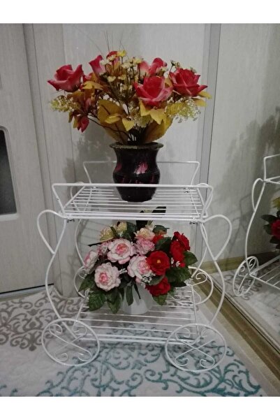 firdevsi hobi Anadolu küp 2 raflı ferforje sehpa