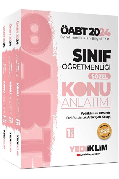 Yediiklim Yayınları Yediiklim 2024 ÖABT Sınıf Öğretmenliği Konu Anlatımı 3 Cilt