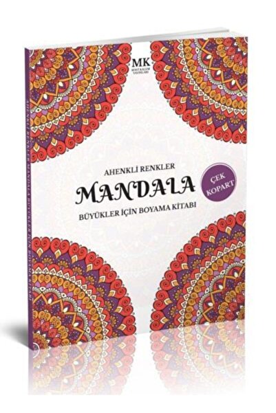 MK Mavi Kalem Yayınları Mandala Ahenkli Renkler Büyükler Için Boyama Kitabı