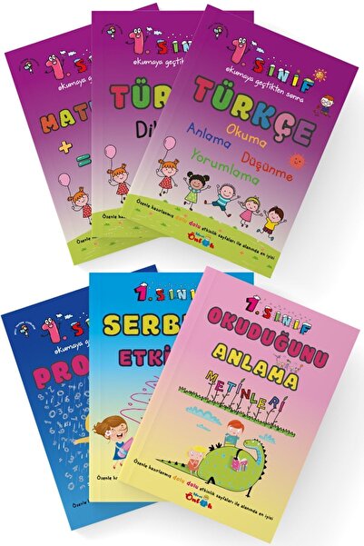 Genel Markalar Mavi Önlük 1. Sınıf Etkinlik Seti | Set (6 KİTAP) (YENİ)