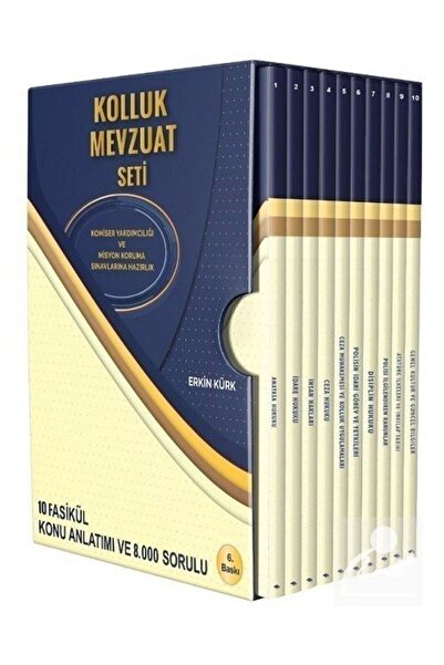 Kişisel Yayınlar 2020 Komiser Yardımcılığı Kolluk Mevzuatı 10 Kitap