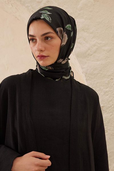 Fresh Bridget Pattern Cotton Vual Scarf Mink