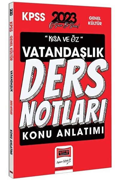 Yargı Yayınları 2023 Kpss Kısa Ve Öz Vatandaşlık Konu Anlatımı Ders Notları