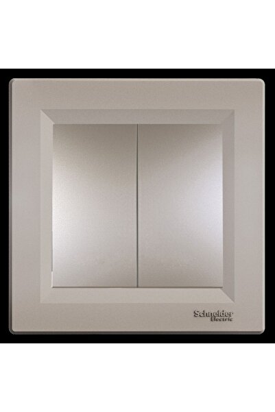 Schneider Electric Schneider Asfora Plus Bronz Ikili Anahtar Komütatör Çerçev...
