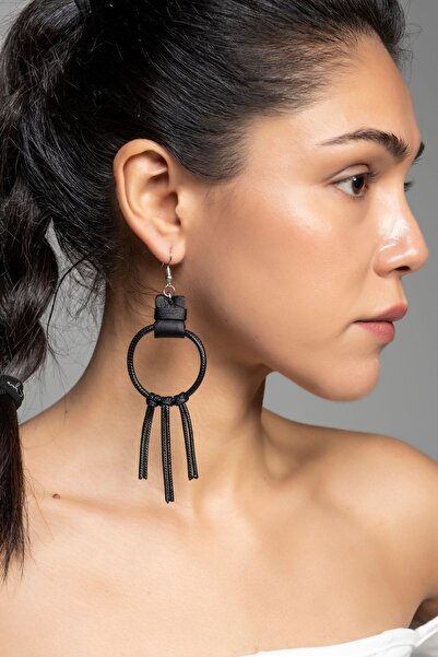 DENİZ TASARIM Özel Tasarım Deri Küpe