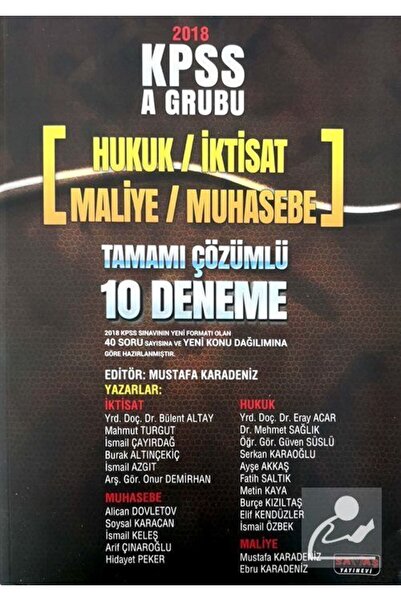 Savaş Yayınevi 2018 Kpss A Grubu Hukuk, Iktisat, Maliye, Muhasebe Tamamı Çözümlü 10 Deneme