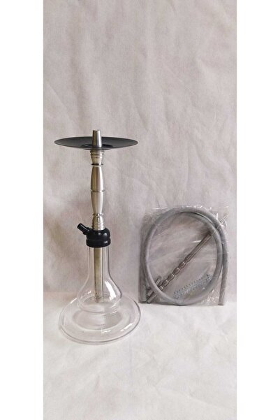 matiat ticaret Orta Boy 35-40 Cm Aliminyum Nargile Takımı Gümüş