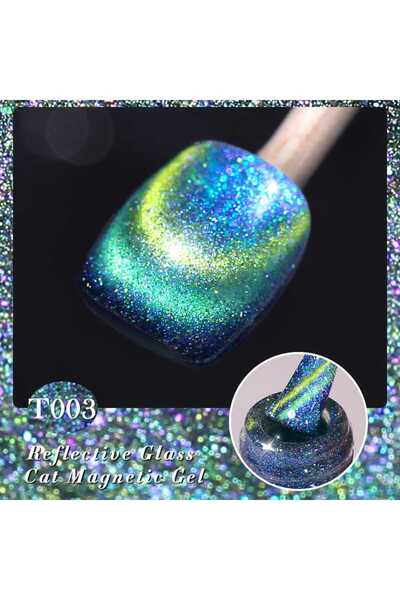 Born Pretty 15ml Reflective Glass Nail Gel Cat Magnetic Gel (reflektörlü Kedi...