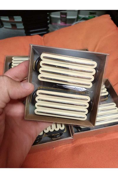 Anka Imported 4-Stick Joy Ertaş and Teber Saz Magnetic Cream Color 1 Pair of 2 Pieces of Spring Screw Included