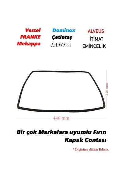 beratsogutma Genel Markalara Uyumlu Ankastre Fırın Kapak Contasi Kapi Kazan C...