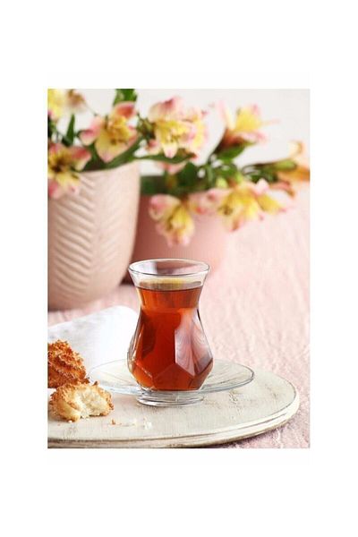 DİBA AVM طقم شاي علياء 12 قطعة 6 أشخاص 12 قطعة طقم شاي علياء طقم شاي علياء 12 قطعة