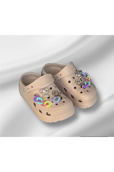 Sonimix Papuci pentru fete Beige Stone Soft Soft