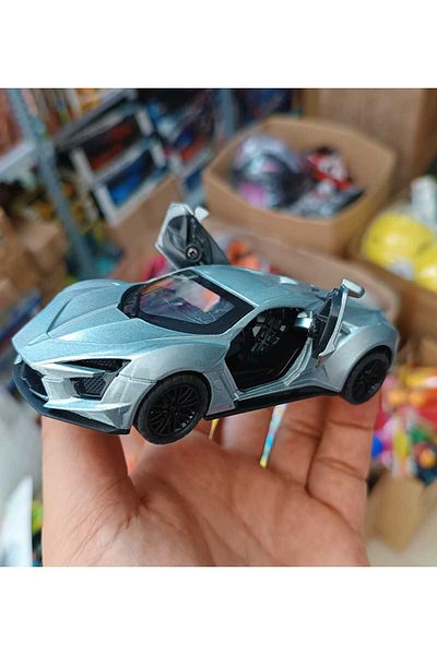 LRS STORE 12 cm Masarati Die Cast Toy Car - with Light and Sound, Doors Open