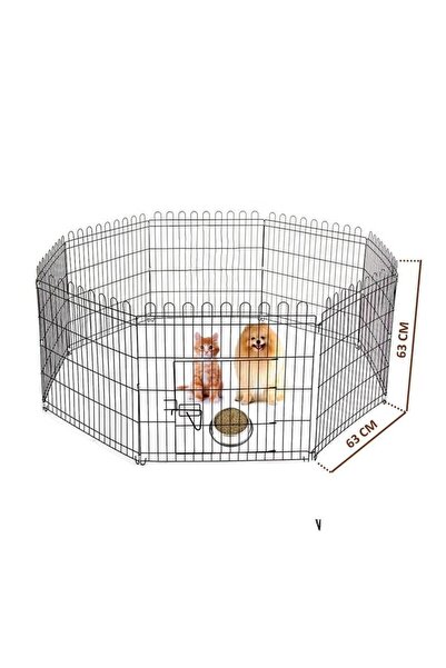 Cosargroup Best Altı Parça Metal Köpek Oyun Alanı Çit 63x63 Cm