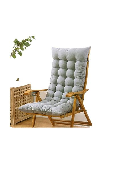 JANGEAR Rocking Chair Cushion ANTHRACITE COLOR Fluffy 50×120 Cm Special Stitched Laced SALAN
