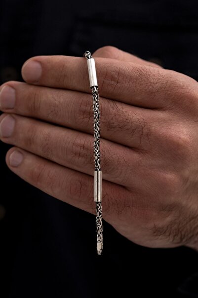 vogutima 2,8mm Özel Tasarım Silindir Parçalı Kral 925 Ayar Gümüş Sevgiliye,ba...