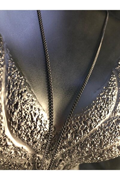 vogutima Women's Steel Necklace - 2mm 70 cm Gourmet Black Color • Lover • Wif...