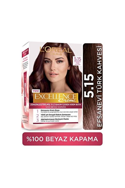 L'Oreal Paris L'oréal Paris Excellence Creme Saç Boyası - 5.15 Efsanevi Türk ...