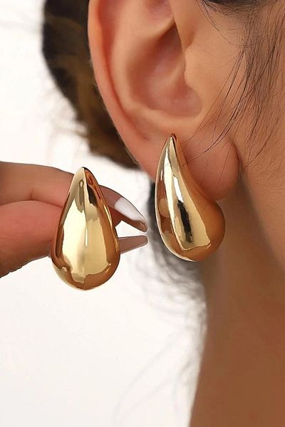 vogutima Women's Steel Earrings - Bottega Eye Age Drop Gold Color • to Lover • to Wife • to Mother Vip Xuping Large Size
