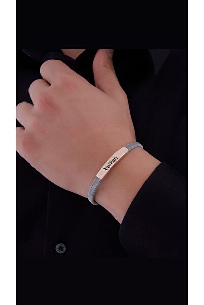 vogutima 1.sınıf Kişiye Özel Isim Yazılan Çelik Üzeri 925 Ayar Gümüş Sevgiliy...