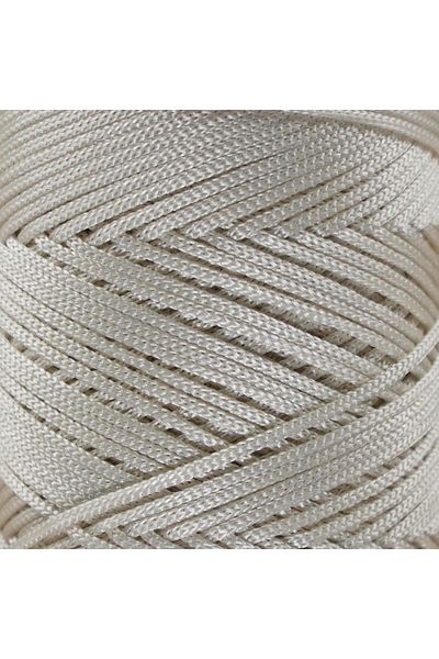 Makromecity Premium 100 Gr Πολυεστερικό Σχοινί Μακραμέ Εκρού 2mm - 120 M Σχοινί φορτιστή και κλωστή τσάντας