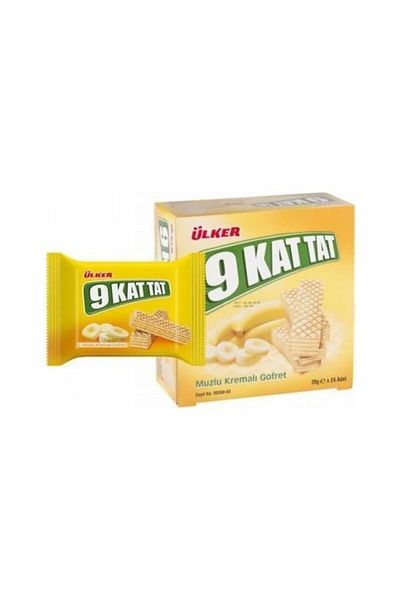 Ülker 39 Gr X 24 Pieces - 9 Layers of Taste Banana Wafer